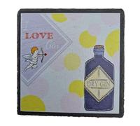 I Love Gin Funny Gin Coaster for Her (uv40-slco-lovegin)