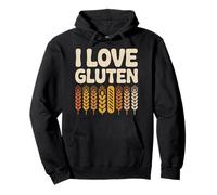 I Love Gluten Wheat Bread Humor Pullover Hoodie