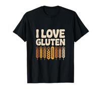 I Love Gluten Wheat Bread Humor T-Shirt