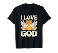 I Love God Angelic Doves Devotion Faith T-Shirt