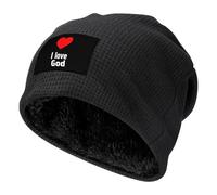 I Love God Beanie Hats Winter Warm Skull Pullover Cap Cozy Knit Cap for Men And Women Gifts