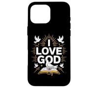 I Love God Christian Faith Expression Case for iPhone 16 Pro Max