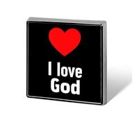 I Love God Custom Brooch Pin Lapel Pins Tie Suit Dress Accessories Wedding Birthday for Men Women