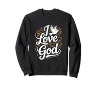 I Love God Faith Devotion Spiritual Design Sweatshirt