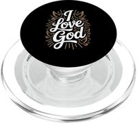 I Love God Religious Faith Spiritual Inspiration PopSockets PopGrip for MagSafe