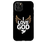 I Love God Spiritual Devotion Wings Dove Case for iPhone 11 Pro