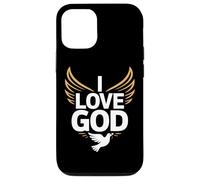 I Love God Spiritual Devotion Wings Dove Case for iPhone 12/12 Pro