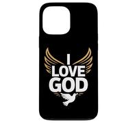 I Love God Spiritual Devotion Wings Dove Case for iPhone 13 Pro Max