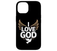 I Love God Spiritual Devotion Wings Dove Case for iPhone 14