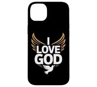 I Love God Spiritual Devotion Wings Dove Case for iPhone 14 Plus