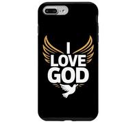 I Love God Spiritual Devotion Wings Dove Case for iPhone 7 Plus/8 Plus