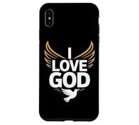I Love God Spiritual Devotion Wings Dove Case for iPhone XS Max