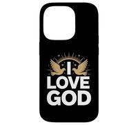 I Love God Spiritual Faith Design Case for iPhone 14 Pro