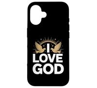 I Love God Spiritual Faith Design Case for iPhone 16