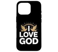 I Love God Spiritual Faith Design Case for iPhone 16 Pro
