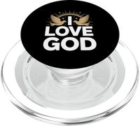 I Love God Spiritual Faith Design PopSockets PopGrip for MagSafe