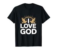 I Love God Spiritual Faith Design T-Shirt