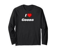 I Love Goons with a red Heart Long Sleeve T-Shirt