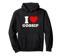 I Love Gossip Funny Gag Iconic Slogan Y2K 90s Cute 2000s Pullover Hoodie