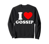 I Love Gossip Funny Gag Iconic Slogan Y2K 90s Cute 2000s Sweatshirt
