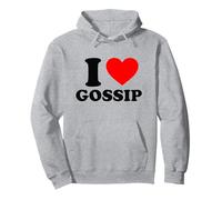 I Love Gossip Iconic Slogan Y2K 90s Cute 2000s Funny Gag Pullover Hoodie