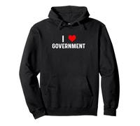 I Love Government - Heart Federal State Local Politics Pullover Hoodie