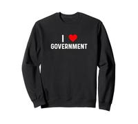 I Love Government - Heart Federal State Local Politics Sweatshirt