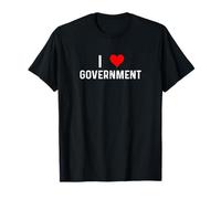 I Love Government - Heart Federal State Local Politics T-Shirt