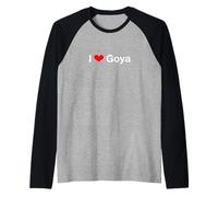 I Love Goya Raglan Baseball Tee