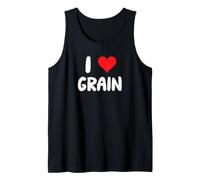 I Love Grain - Heart - Crops Farm Farmer Farming Wheat Bread Tank Top