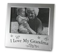 I Love Grandma Photo Frame 5 x 3.5" (satin silver colour) 73535