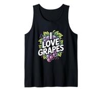 I Love Grapes Grape Lover Fruit Vine Vineyard Tank Top