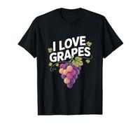 I Love Grapes Grape Lover Fruit Vineyard Winery Value Graphic T-Shirt