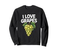 I Love Grapes Green Grapes Fruit Vineyard Lover Sweatshirt