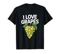 I Love Grapes Green Grapes Fruit Vineyard Lover T-Shirt