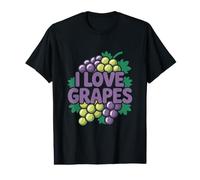 I Love Grapes Vineyard Nature Fruit Lover Value Graphic T-Shirt