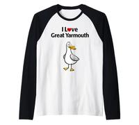 I Love Great Yarmouth Raglan Baseball Tee