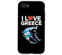 I Love Greece Map Parthenon Heart Case for iPhone SE (2020) / 7/8