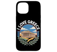 I Love Greece Parthenon Scenic Charm Case for iPhone 15