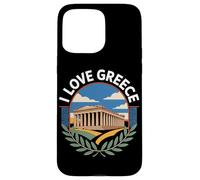 I Love Greece Parthenon Scenic Charm Case for iPhone 15 Pro Max