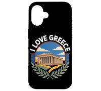 I Love Greece Parthenon Scenic Charm Case for iPhone 16