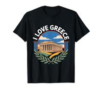 I Love Greece Parthenon Scenic Charm T-Shirt