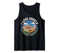 I Love Greece Parthenon Scenic Charm Tank Top