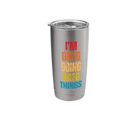 I Love Greg Personalized Retro Pattern First Name Stainless Steel Insulated Tumbler