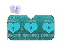 I Love Gymnastics Car Windshield Sunshade Foldable Reflective Sun Visor. Front Window Cooling Cover For Car