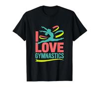 I Love Gymnastics Passionate Expression Value Graphic T-Shirt, Men, Black, S