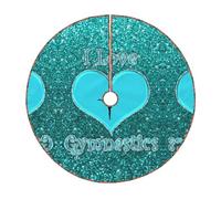 I Love Gymnastics Print Christmas Tree Skirt Festive Decoration For The Perfect Holiday Ambience
