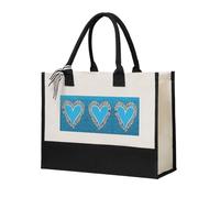 I Love Gymnastics Print Cotton Canvas Tote Bag for Women, Canvas Tote Bag for Gifting,Canvas Beach Bag, Reusable Shopping Bag