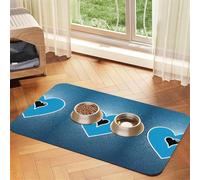 I Love Gymnastics Print Pet Absorbent Leather Tablecloth Perfect for Dogs, Cats, and Other Pets