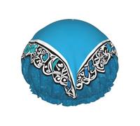I Love Gymnastics Printed Double Layer Lined Shower Cap,Shower Caps For Women Reusable